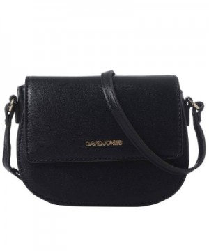 DAVIDJONES Leather Crossbody Shoulder Saddle