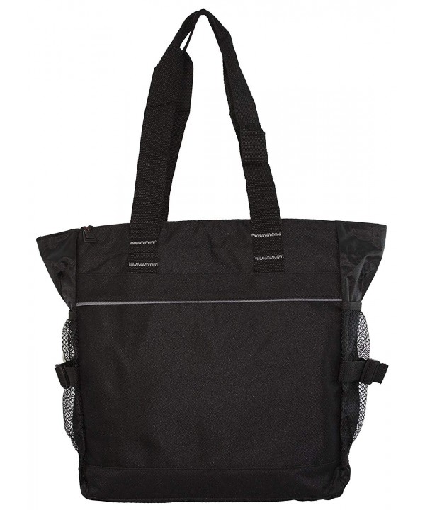 Poly Zippered Shoulder Tote Bag