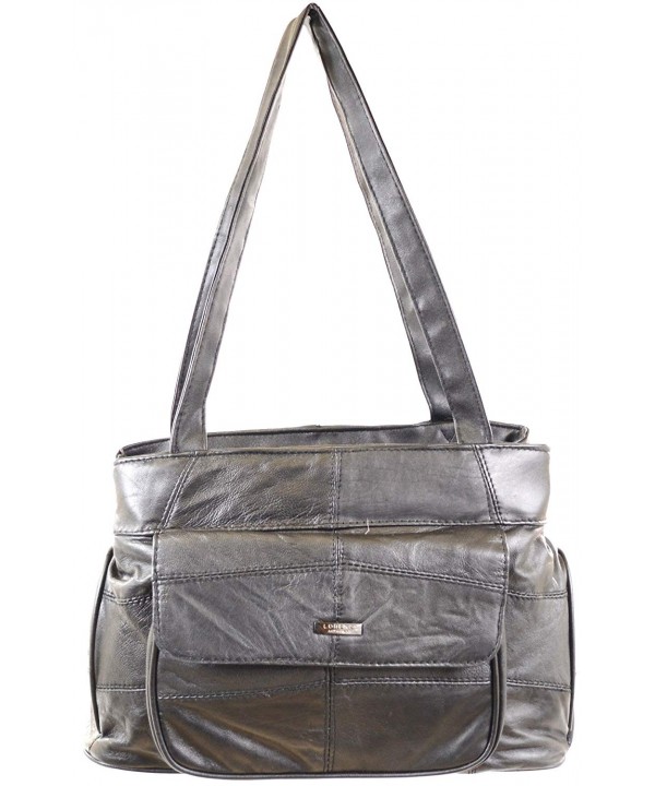 Leather Handbag Shoulder Multiple Pockets