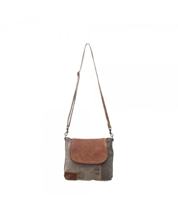 Myra Flap Over Upcycled Shoulder Bag