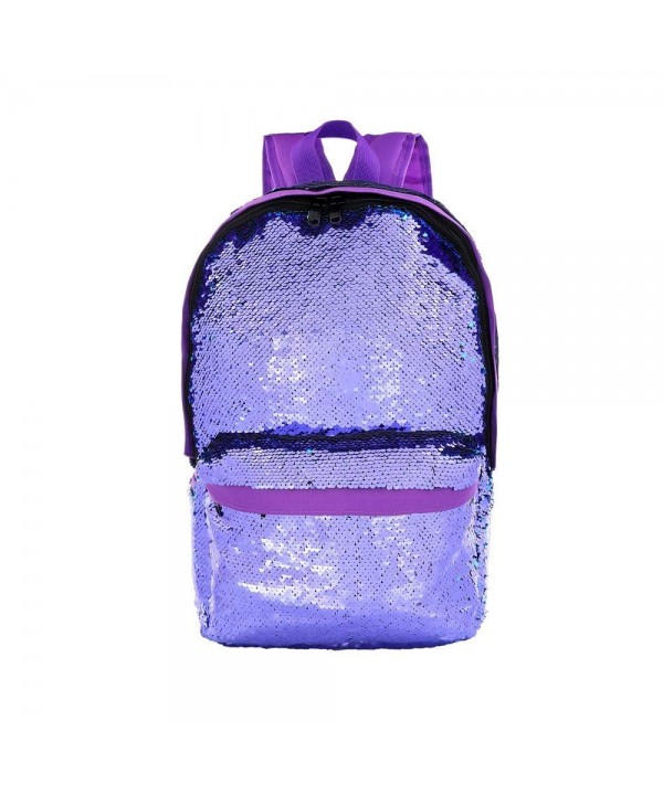 Fashion Reversible Sequins Backpack Students