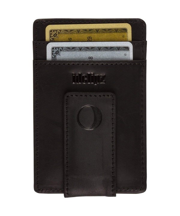 Slim Leather Money Clip Wallet