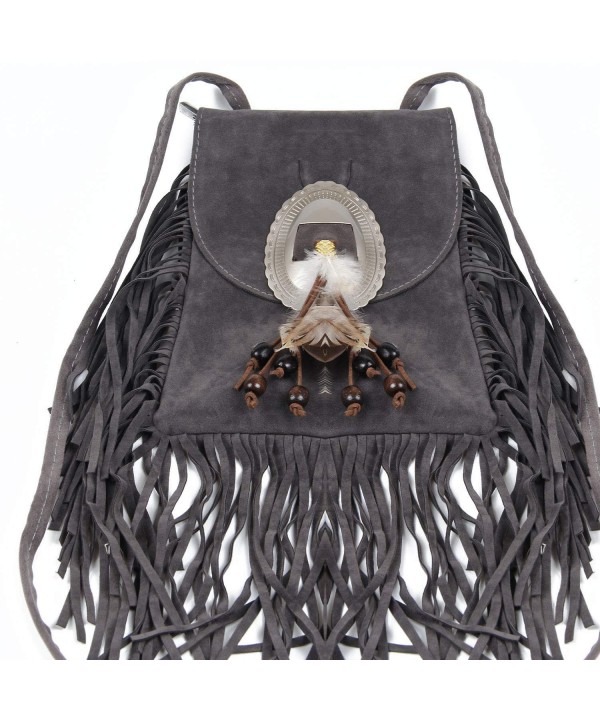 Fashion Shoulder Fringed Crossbody Feather