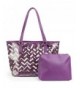 Chevron Stripe Shoulder Handbag Interior