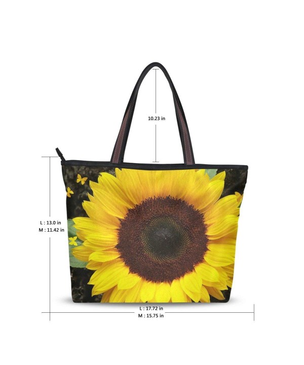 Handle Shoulder Sunflowers Ladies Handbag