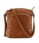 Triple Pocket Large Crossbody Brown