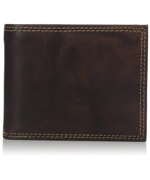 Buxton Convertible Billfold Wallet Brown