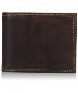 Buxton Convertible Billfold Wallet Brown