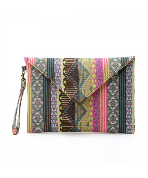 DukeTea Bohemian Oversized Envelope Wristlet