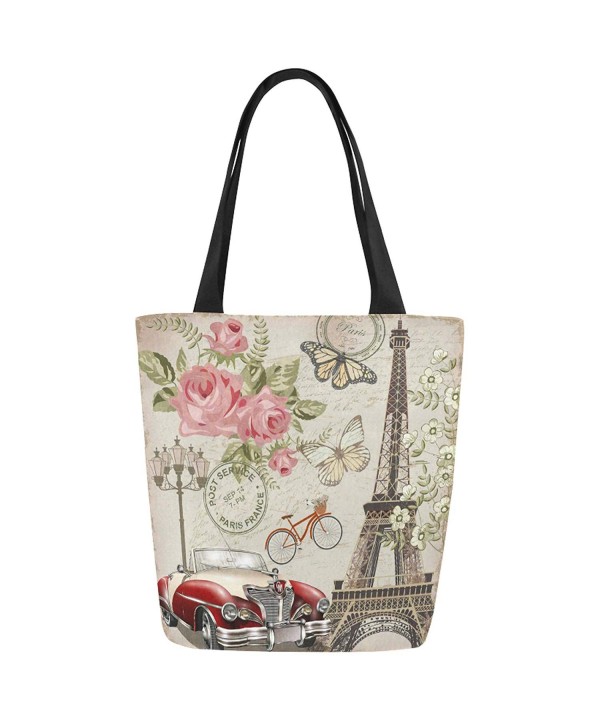 InterestPrint Vintage Canvas Shoulder Handbag