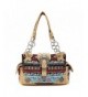 Western Buckle Shoulder Handbag NATURAL