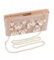 Evening clutches wedding silver handbag