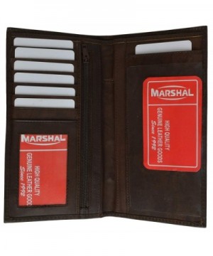 Marshal Wallet Unisex Leather Checkbook