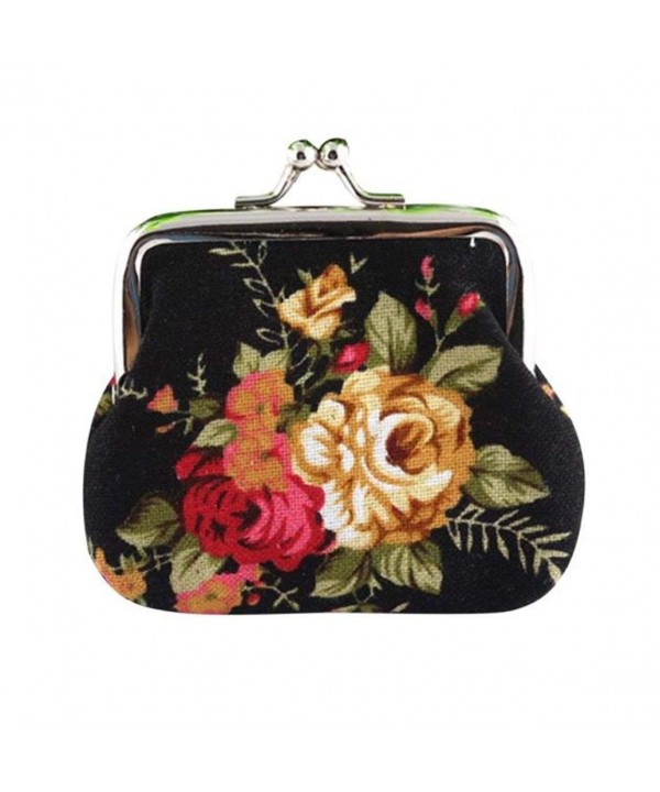 Elegant Purse Vintage Flower Wallet