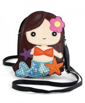 Adorable Mermaid Shoulder Crossbody Brown