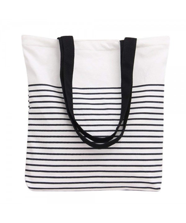 Nuni Stripe Pattern Shoulderbag Handles