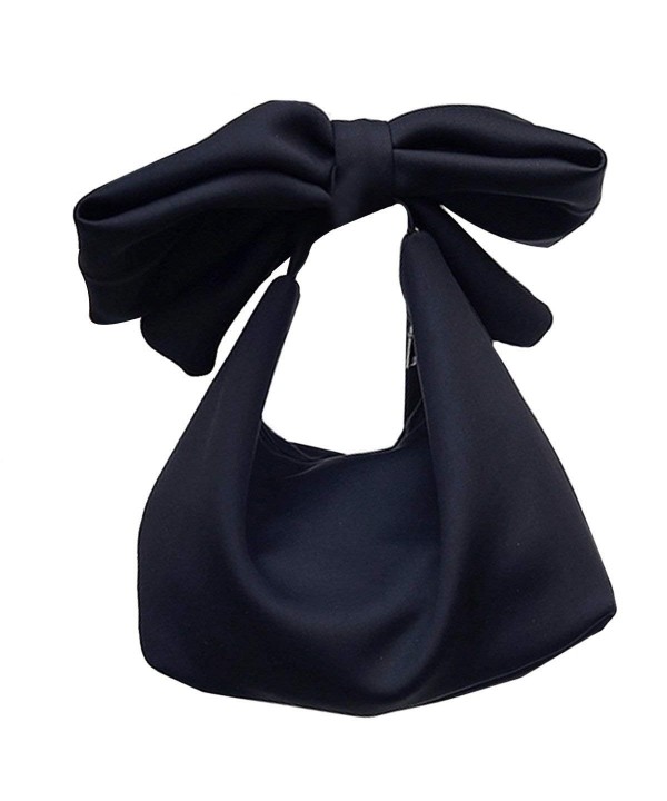 Womens Leather Crossbody Bowknot Handbag