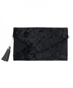 Premium Crushed Velvet Envelope Evening