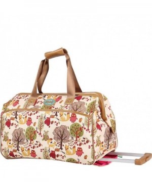 Lily Bloom Wheeled Duffel Forest