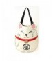 Lucky Cat Vinyl Tote Bag