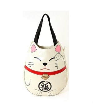 Lucky Cat Vinyl Tote Bag