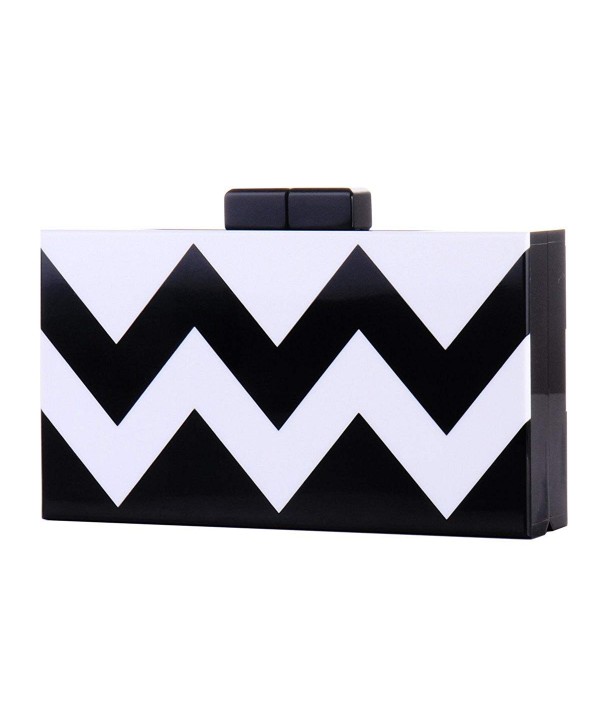 Striped Acrylic Perspex Hardcase Handbags