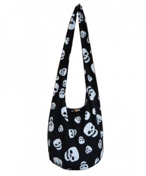 Skull Hippie Cotton Crossbody Messenger