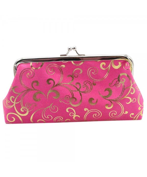 Women Floral Exquisite Clasp Wallet