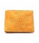 Bifold Compact Leather Wallet Embossed