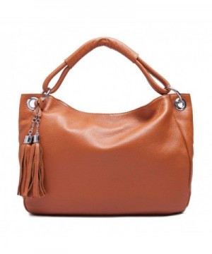 IuhaTop Leather Tassel Satchel Shoulder