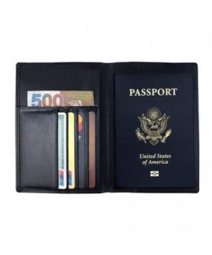 Genuine Leather Passport Holder Bifold