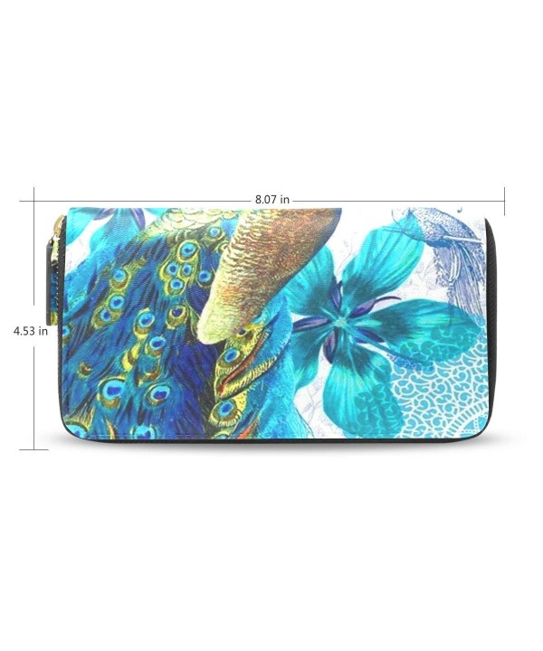 Womens Peacock Pattern Wallet Holder