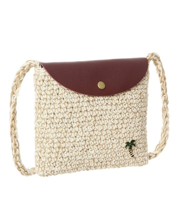 Straw Weave Shoulder Crossbody Womens