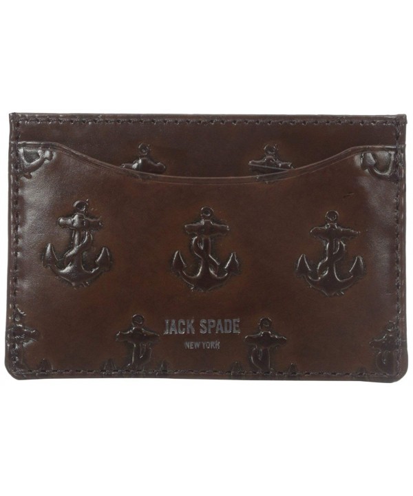 Jack Spade Embossed Anchor Chocolate