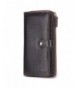 Contacts Genuine Leather Clutch Zipper