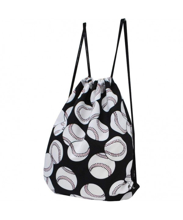 Baseball Print NGIL String Backpack