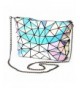 YSMYWM Holographic Geometric Shoulder Envelope