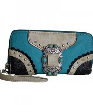 Western Buckle Turquoise Cowgirl Clutch