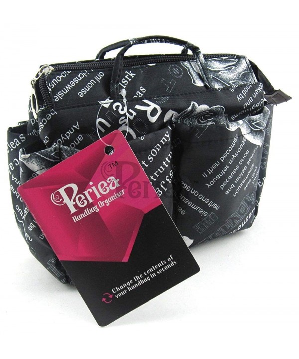 Periea Handbag Organiser Compartments Black