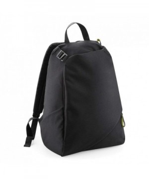 Plain Black Laptop Backpack BagBase