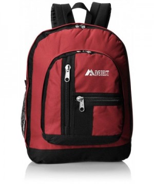 Everest Double Compartment Backpack Burgandy x