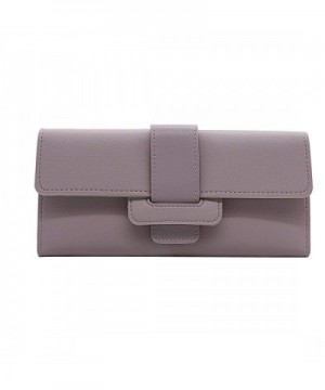 Womens Buckle Leather Wallet Multi card