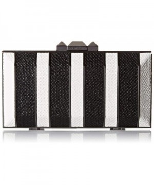 Estela Striped Metal Hard Clutch