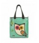 Everyday Detachable Leather Handles Teal Owl