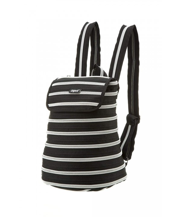 ZIPIT Zipper Backpack Black Silver