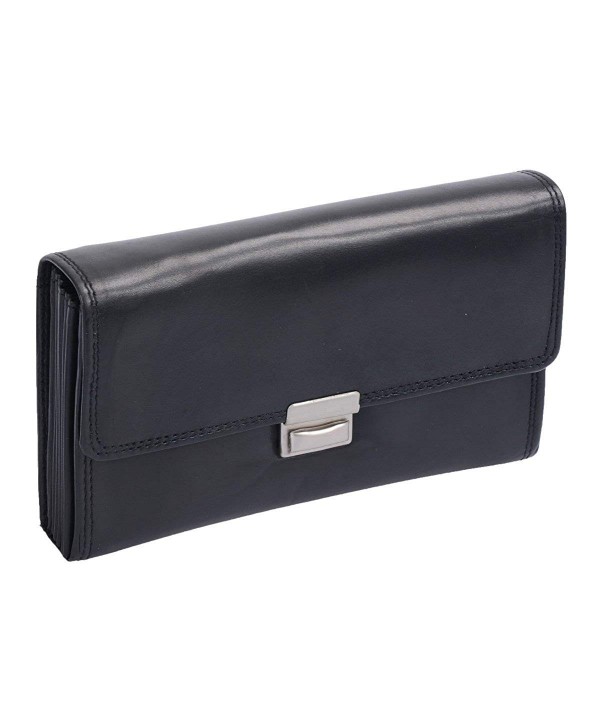 Avanco Leather Waiters Wallet Black