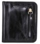 Easyoulife Womens Compact Genuine Leather