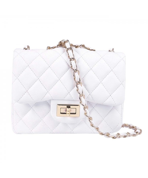 white crossbody purse