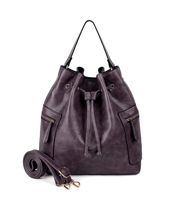 UTO Drawstring Crossbody Shoulder Handbag