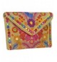 Handmade Embroidered foldover Purse Sling Bag Cross